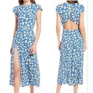 Reformation Gavin Tuli Blue White Floral Dress 14